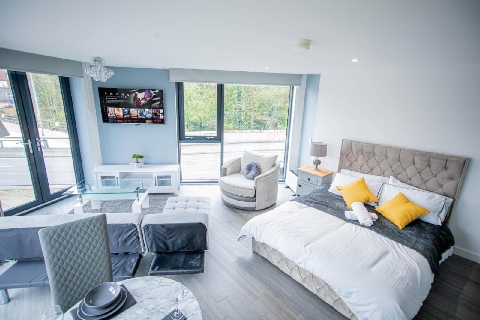 Excellent Studio Balcony Apartment In Sheffield Extérieur photo